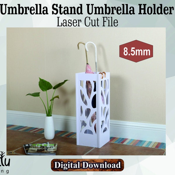 Wooden Laser Cut Umbrella Stand Umbrella Holder Vector File Svg Cdr Dxf