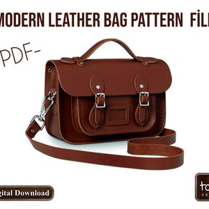 Laser geschnittene Ledertasche Muster Ledertasche Projekt PDF Vektor Datei Digital SOFORT DOWNLOAD