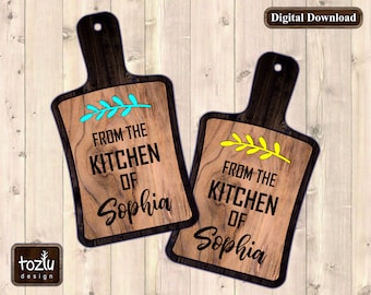 File SVG tagliati al laser per il cartello della cucina per Glowforge, multistrato, DOWNLOAD IMMEDIATO