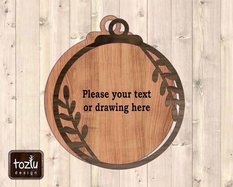 Laser Cut Ornament Files Mistletoe_blank Ornament Laser Cut Etsy