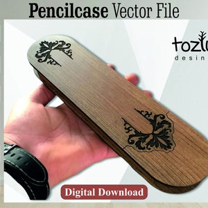 Etui lasergesneden bestand Vector