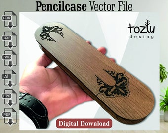 Pencilcase Laser Cut File Vector