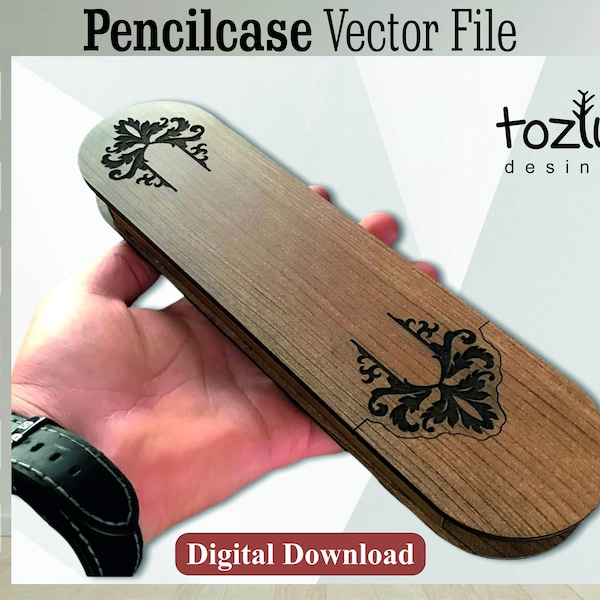 Pencilcase Laser Cut File Vector