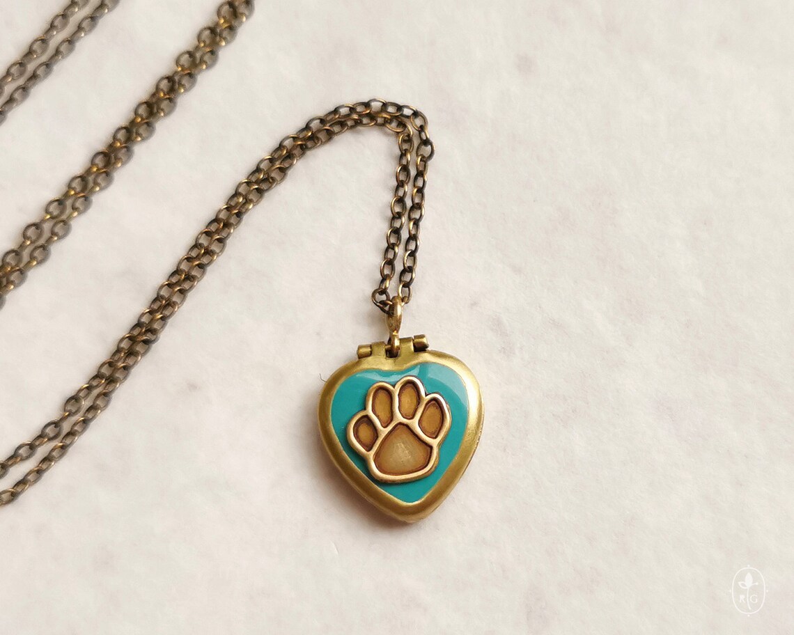Pet Necklace Pet Personalized Locket Animal Lover Locket - Etsy