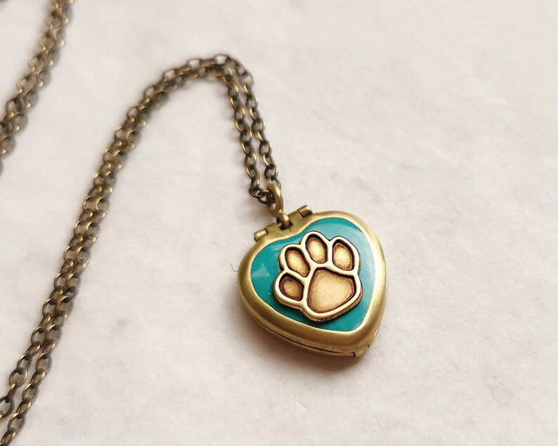 Pet Necklace Pet Personalized Locket Animal Lover Locket - Etsy