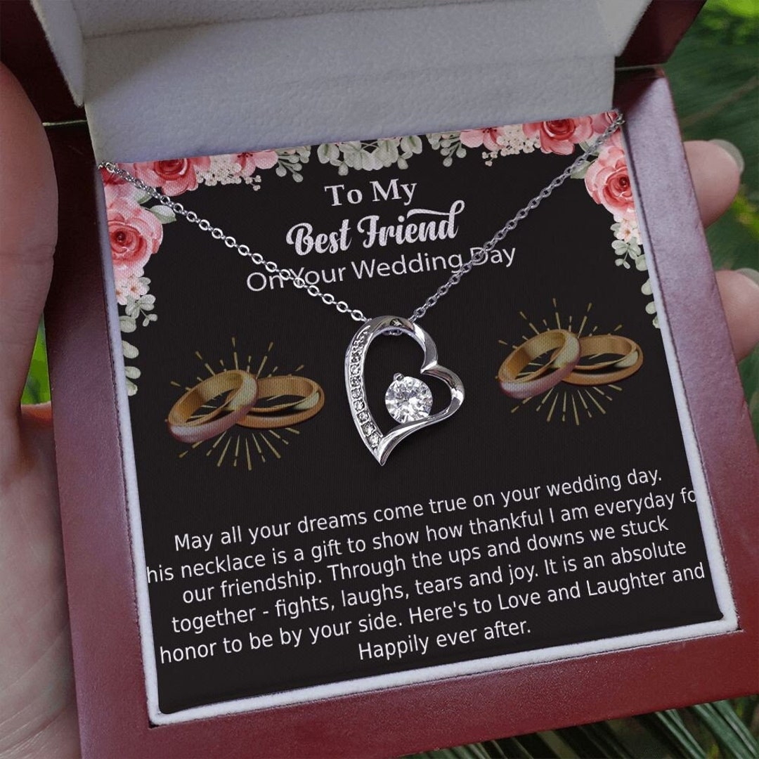 Best Friend Wedding Gift Best Friend Wedding Necklace Etsy