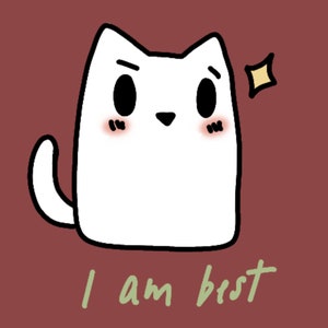 Twitch Emotes - Potato Kitty "I'm the best" // kawaii cute stream emoji