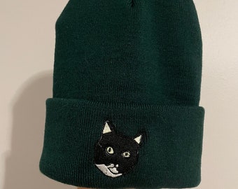 CUSTOM Pet Machine Embroidered Beanie NEW Shop Item | Hand Drawn to Digitized Machine Embroidery | Valentine's Gift Item, Customized, Unique