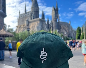 Embroidered Snake Baseball Cap: House Pride Fan Accessory