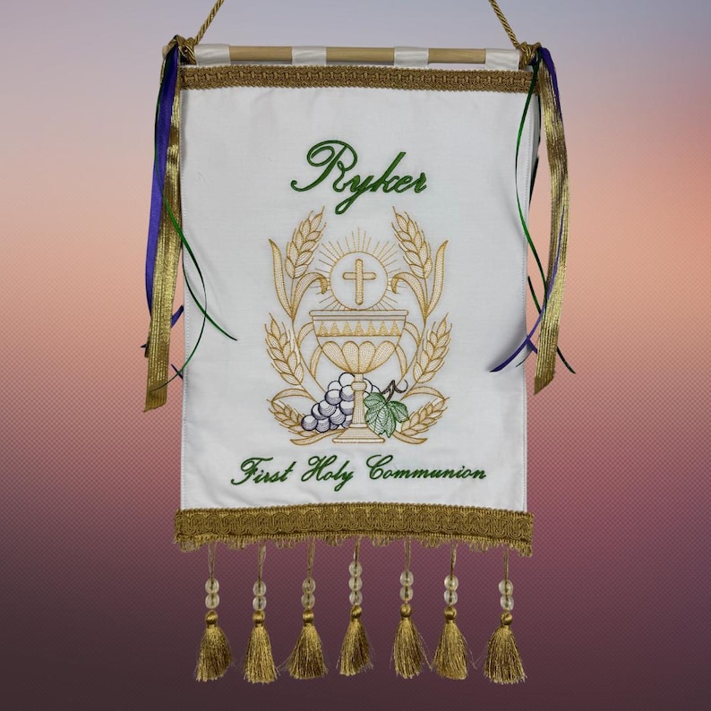 First Communion Banner - Etsy