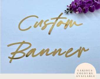 Custom Banner For Any Occasion. Personalised Birthday, Christmas, Christening, Wedding, Anniversary, Hen Party Garland