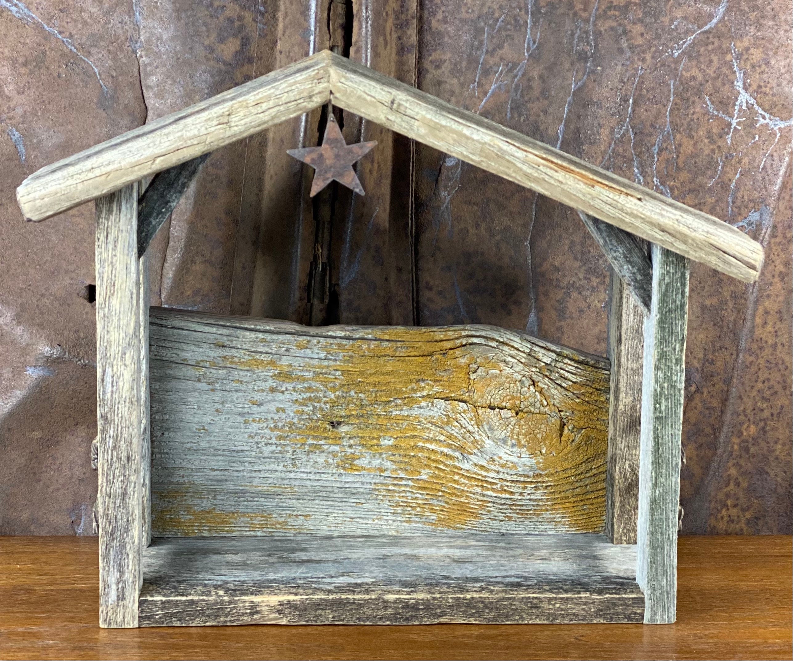 【公式】フジのお歳暮・冬ギフト - WEBカタログ掲載中 Barn Medium A29 Design Wood Willow Creche Stable Nativity トップス