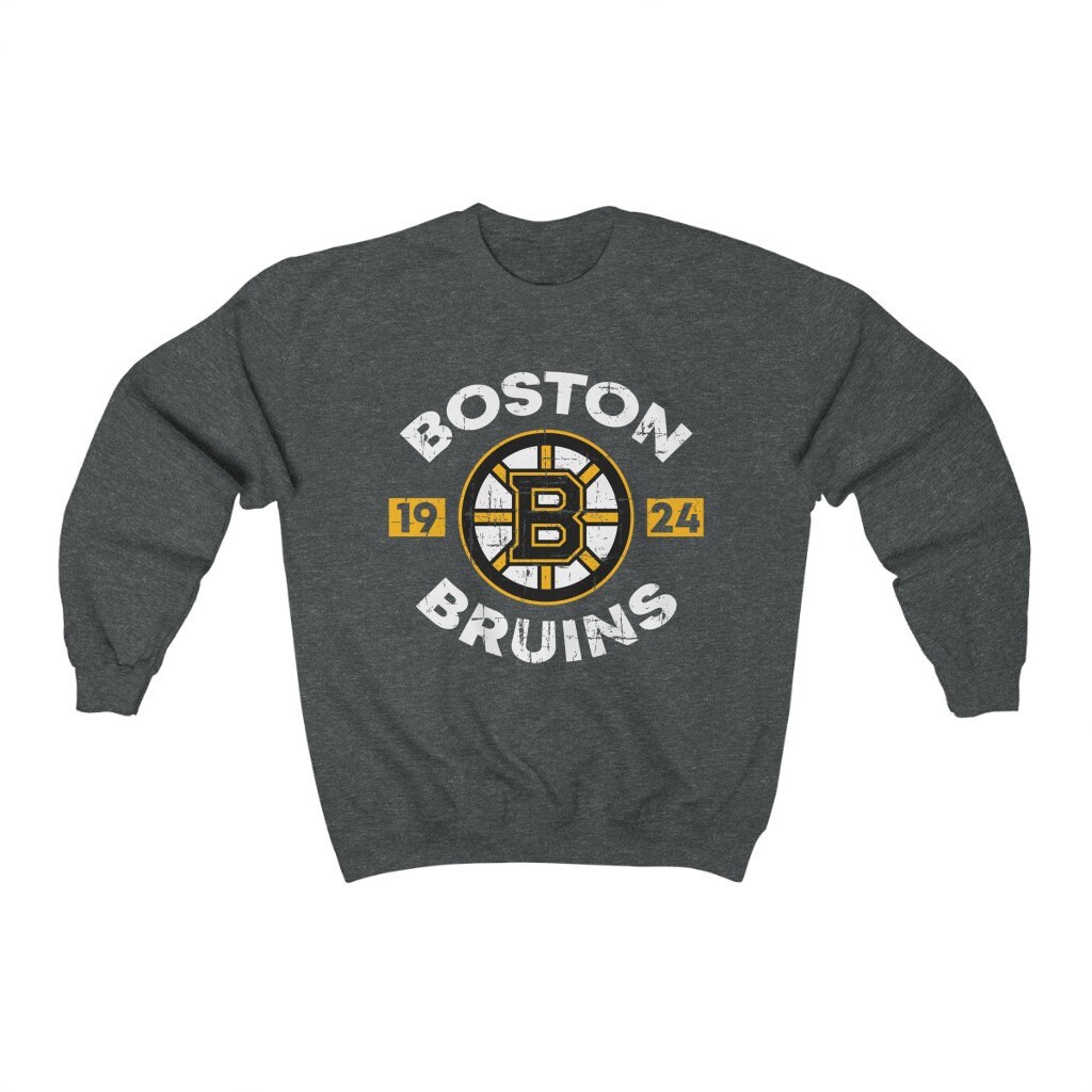 Boston Bruins Crewneck Sweatshirt Etsy