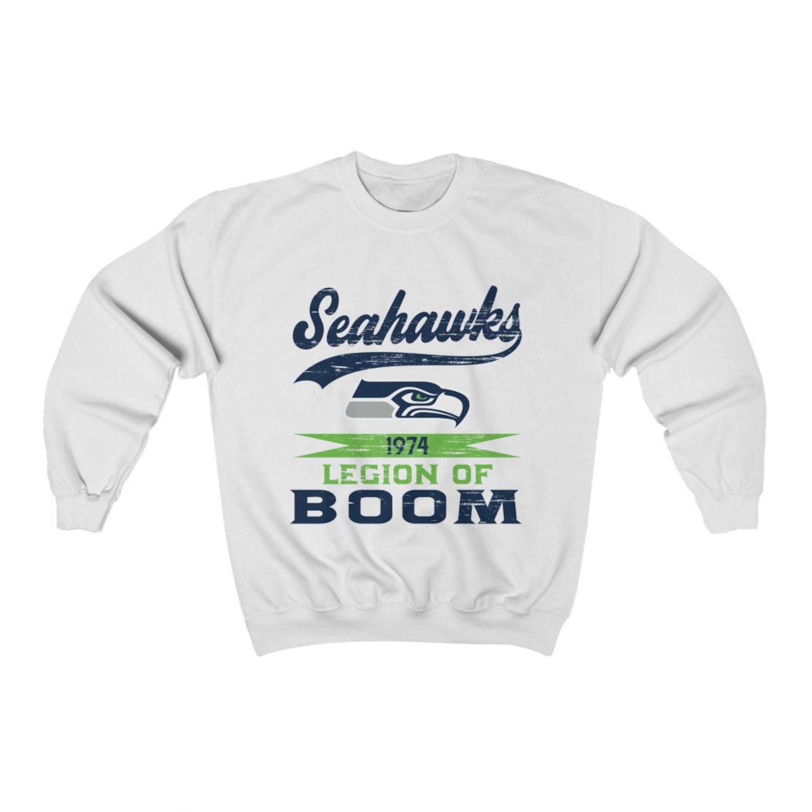 seahawks white sweatshirt