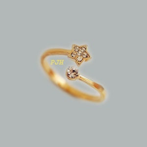 10K/14K Gold Ring, Golden Star Constellation Ring, this sparkling ring is reminiscent of YOUR love, Christmas Ring