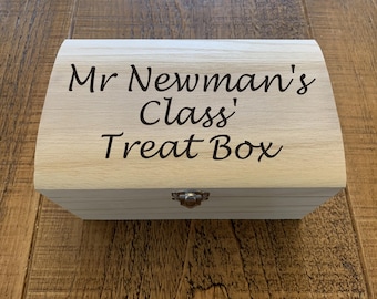 Personalised Reward Box For School Teachers, Storing Treats Stickers, Class Gifts Motivating Pupils