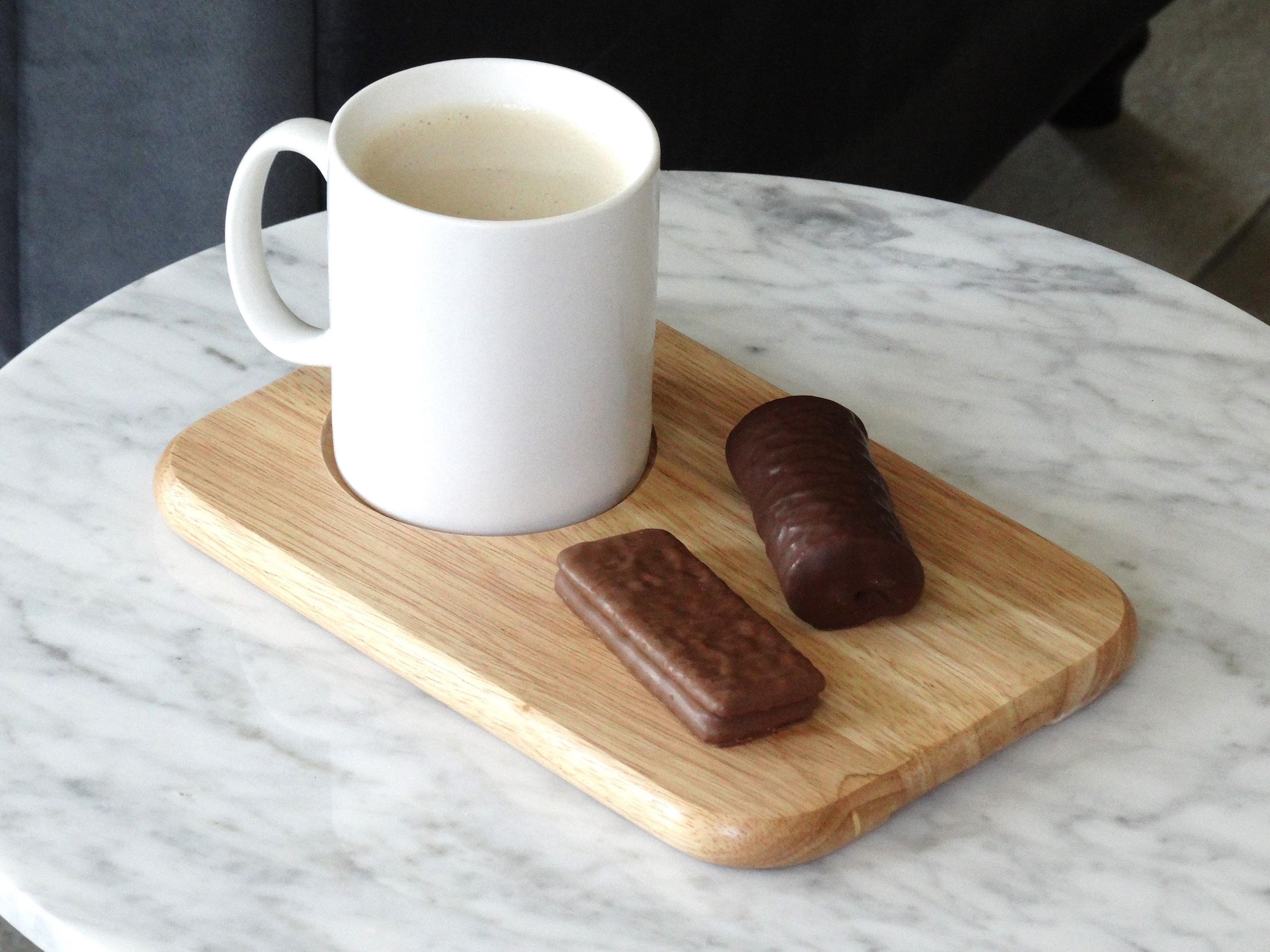 Personalised Wooden Tea And Biscuit Board Gift Idea, Petsonalised Tea Board, Coffee Serving Tray, Engraved Birthday And Christmas Present.