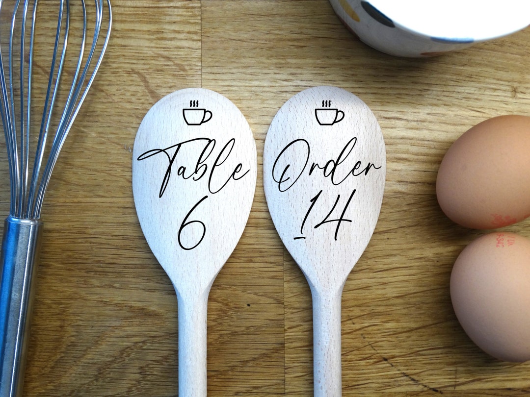 Café & Restaurant Table Order Number Engraved on a Wooden - Etsy UK