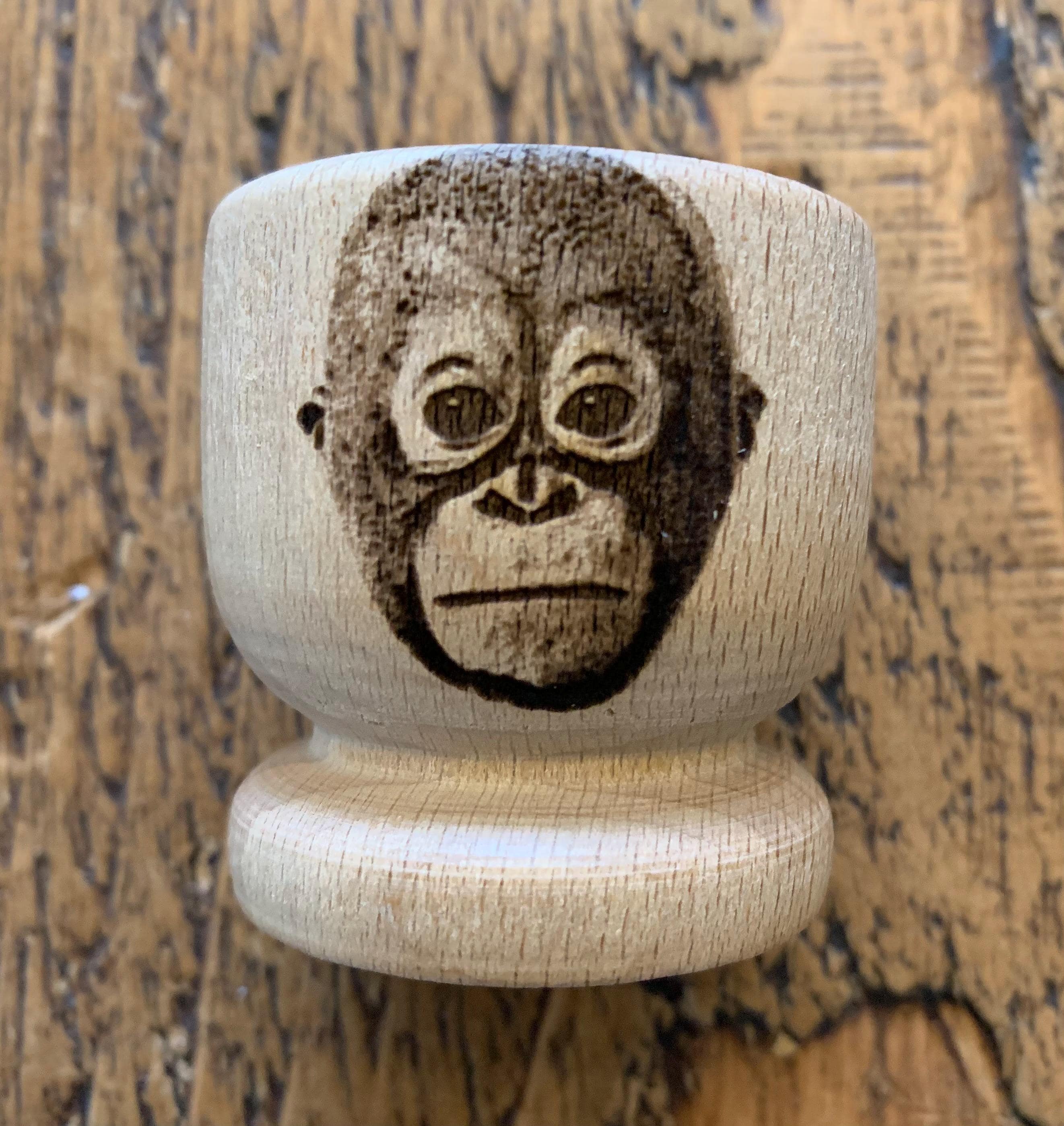 Pet's Face Engraved on Wooden Egg Cups, Cat Dog Rabbit Horse Guinea Pig Hamster, Unique Gift for Friends Family