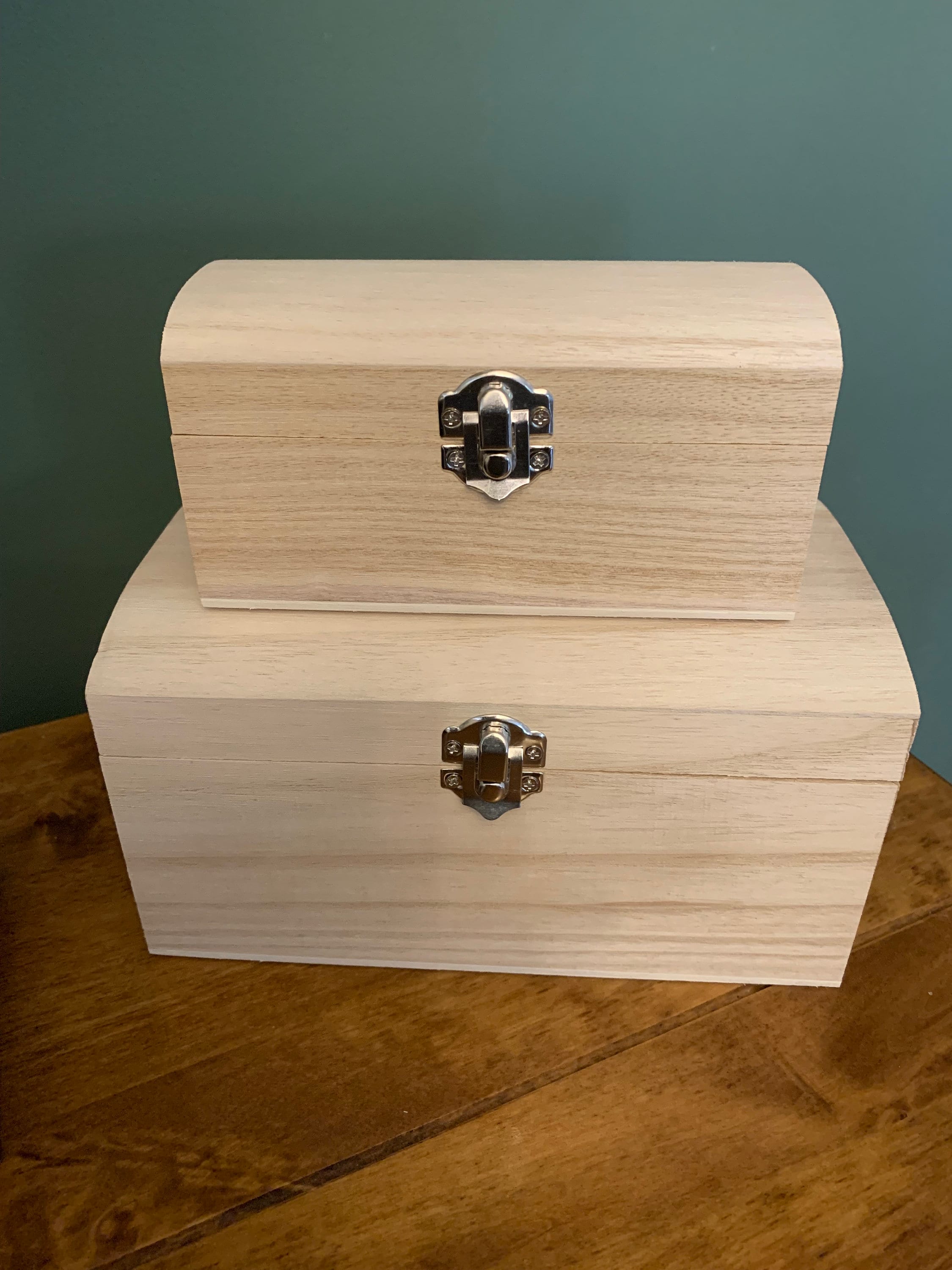 Personalised Wooden Keepsake Box Gift, Pirate Treasure Chest Gift For Child, Trinkets Collectibles Memory Box