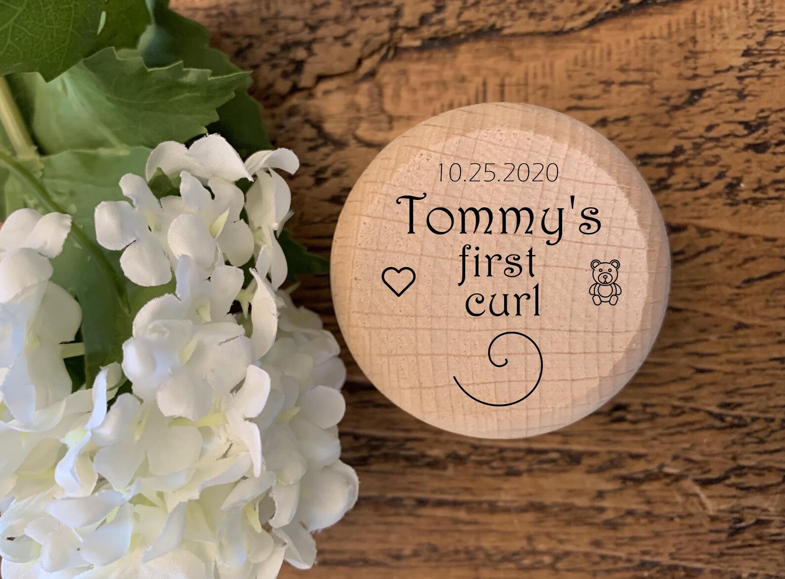 Baby's First Haircut Keepsake Box, Personalised Wooden Gift Idea ...