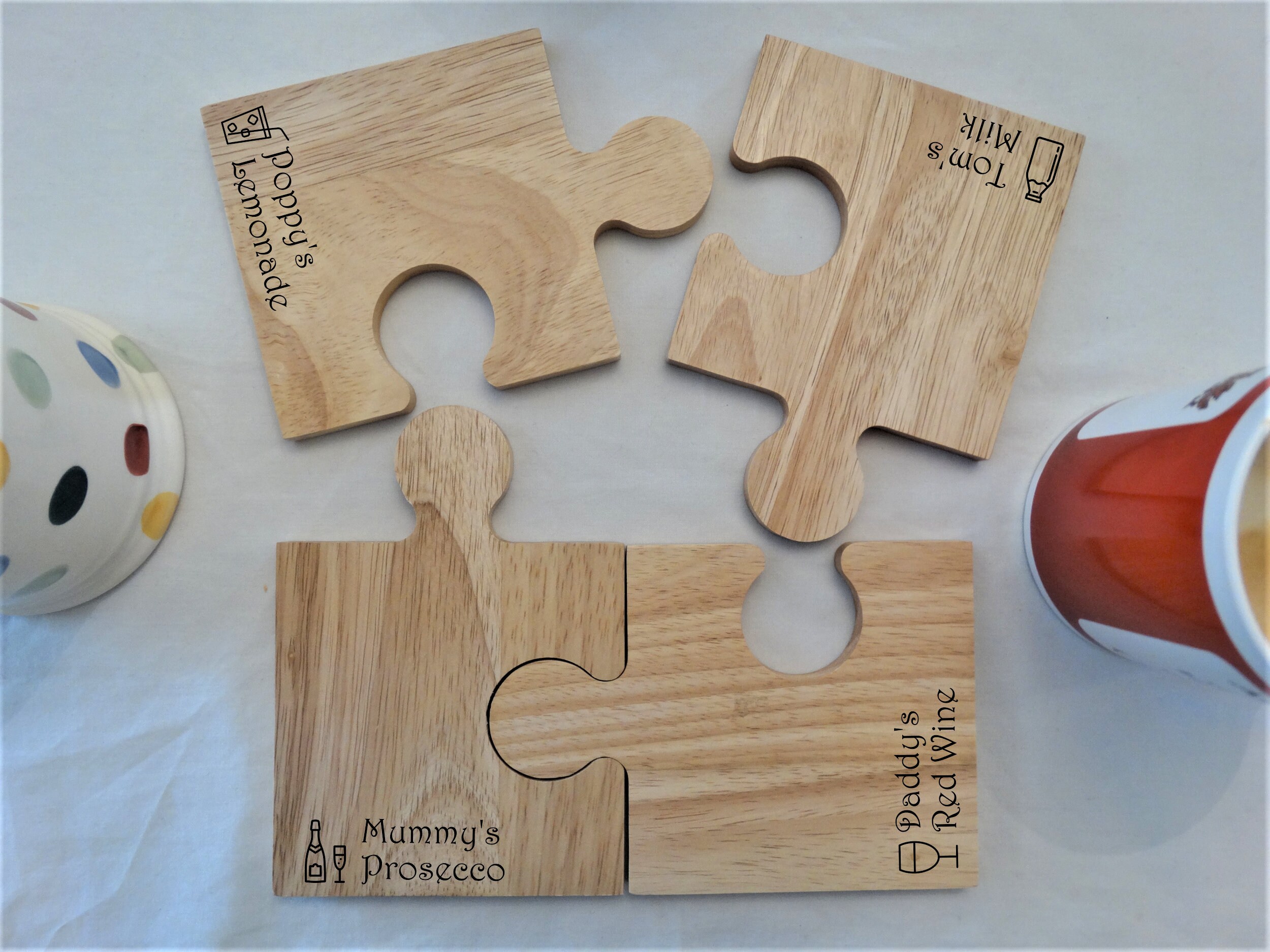 Londo Jigsaw Puzzle Leather Coasters (Set of 6) - Non-Slip Surface –  LondoDesign