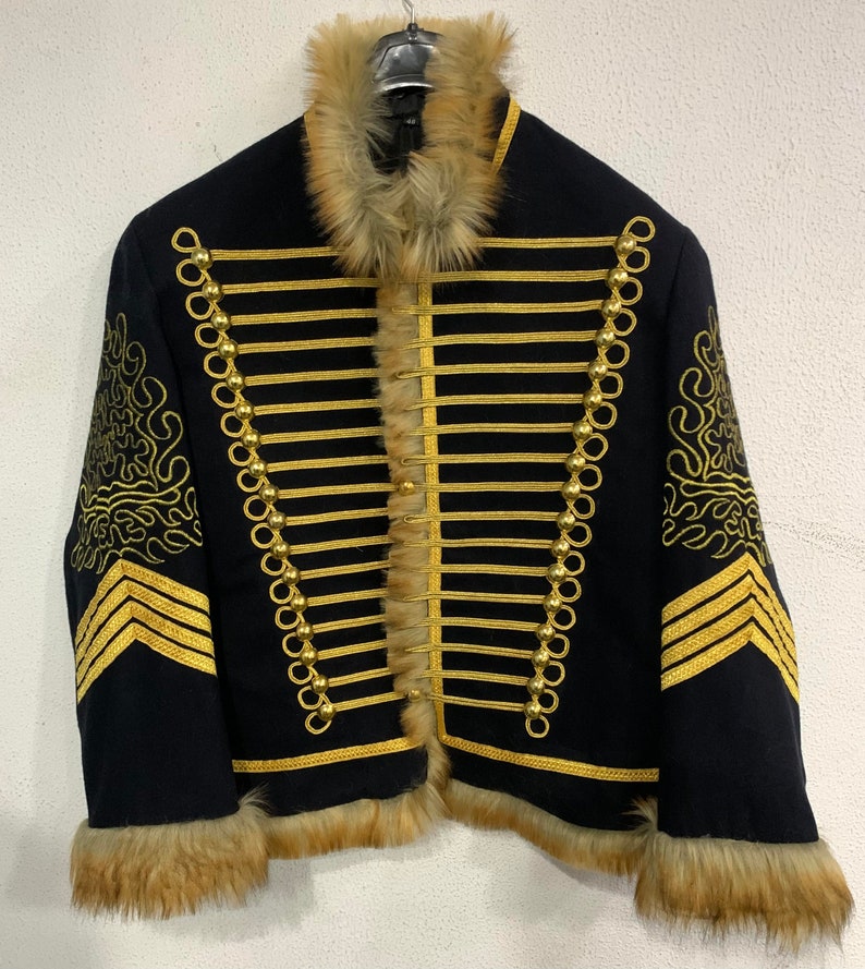 Napoleonic Hussar Jacket 18th Century Piping Tunic Pelisse Etsy Hong Kong