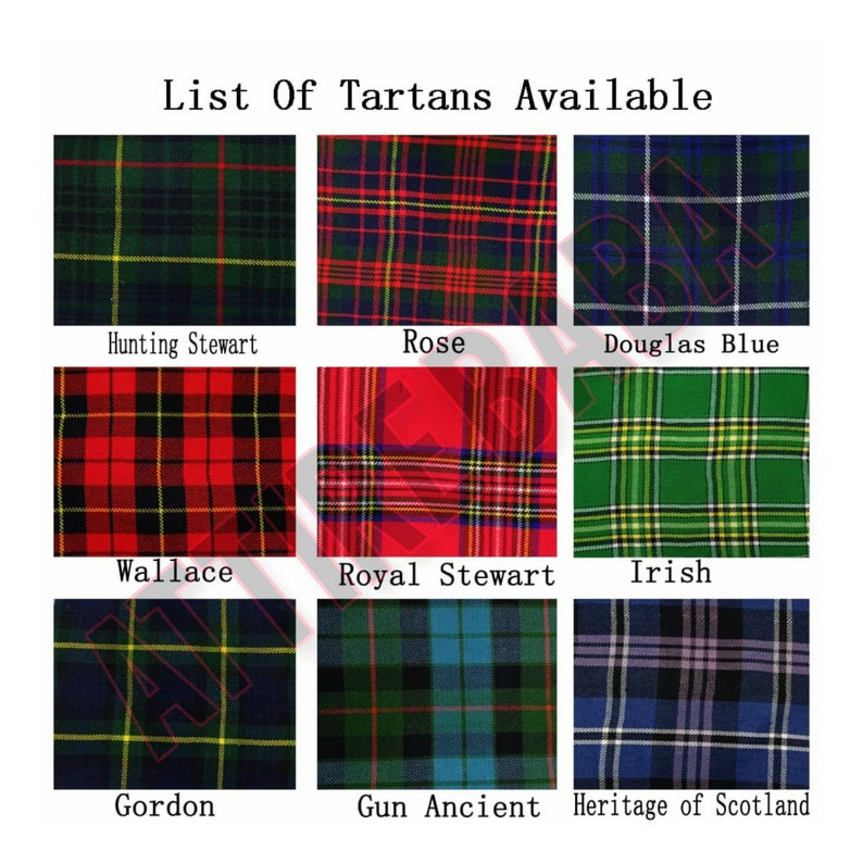 Men/'s Scottish Highland Tartan Kilt Handmade Traditional 8 Yard Kilts Available in Various Tartans