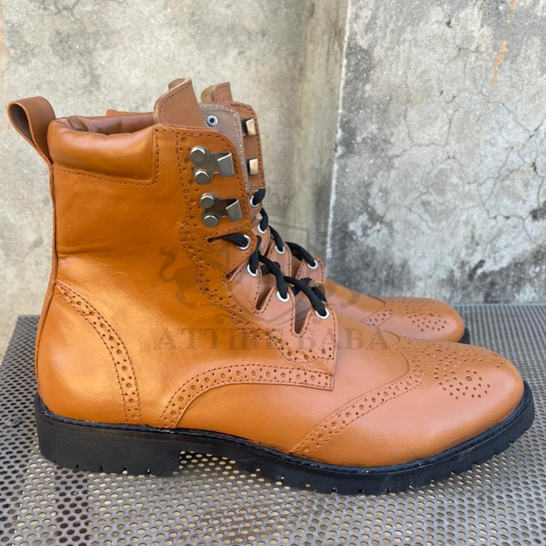 Kilt Ghillie Brogue Scottish Kilt Boots Rubber Sole Kilt Etsy