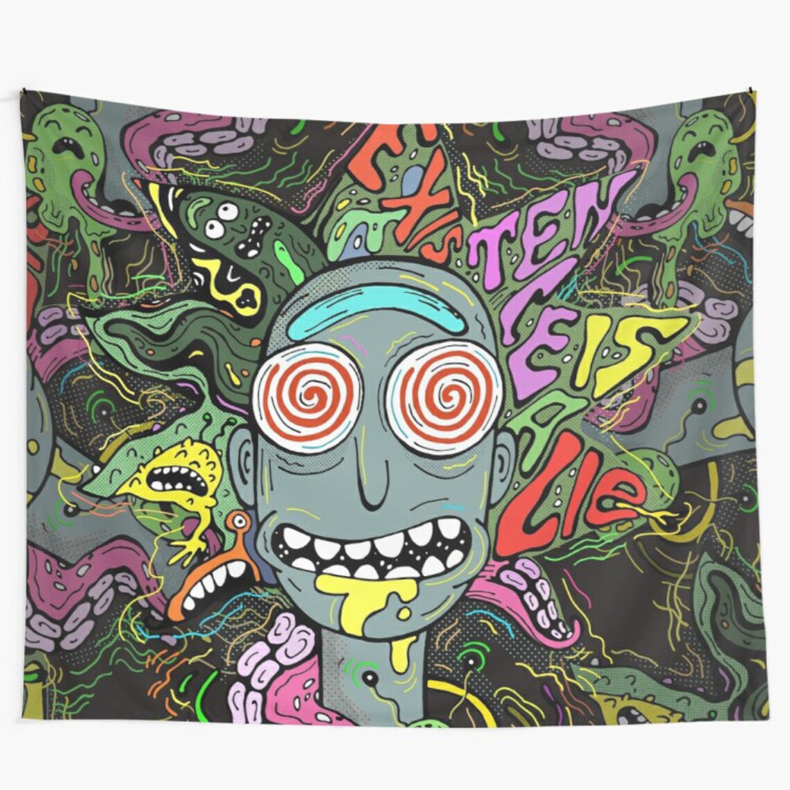 Rick and Morty space Tapestry Etsy