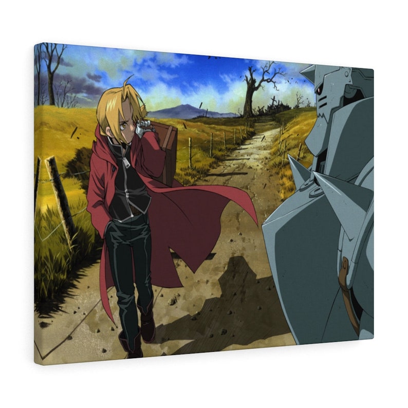 Anime Aesthetic Fullmetal Alchimist Edward and Alphonse Canvas Gallery Wraps