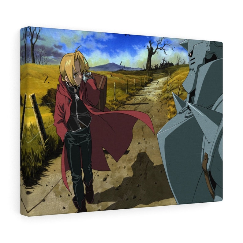 Anime Aesthetic Fullmetal Alchimist Edward and Alphonse Canvas Gallery Wraps
