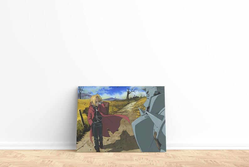 Anime Aesthetic Fullmetal Alchimist Edward and Alphonse Canvas Gallery Wraps