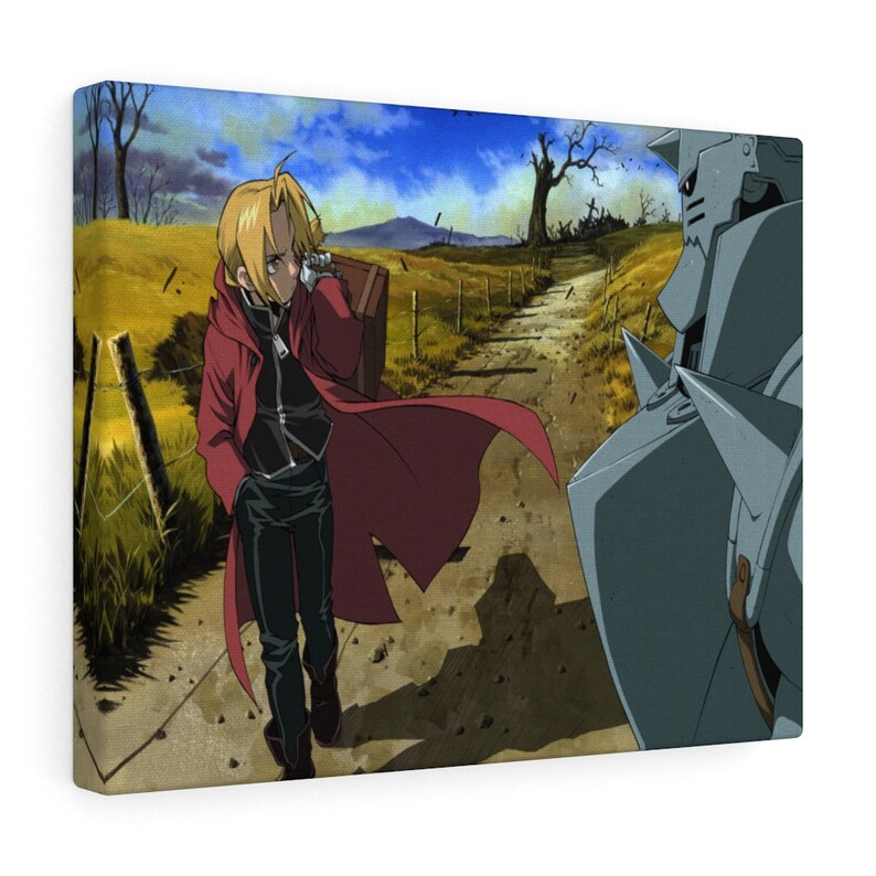 Anime Aesthetic Fullmetal Alchimist Edward and Alphonse Canvas Gallery Wraps