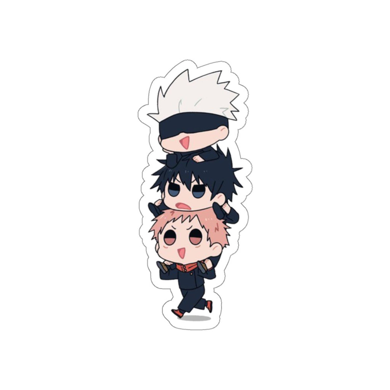 jujutsu kaisen sticker kawaii anime kiss cut sticker yuji
