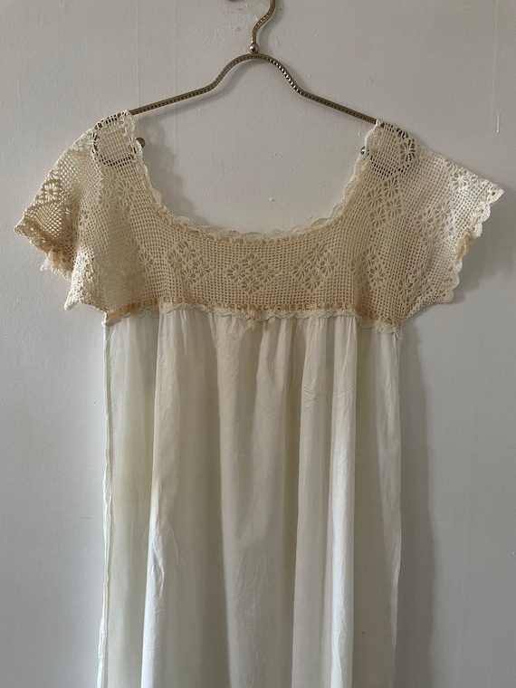 Antique 1910s- 1920s Cotton Feedsack Floor Length