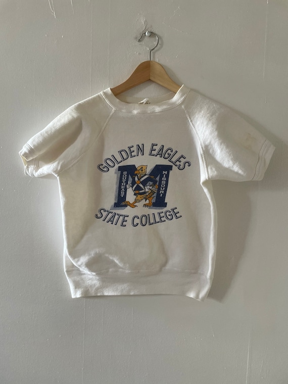 Vintage 1960s Raglan Short Sleeve Sweatshirt “Arte