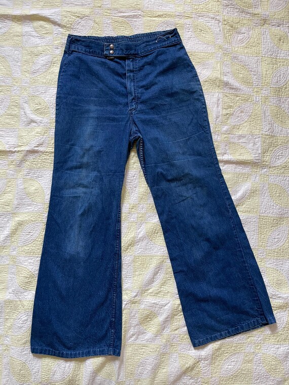 Vintage 1970s Misses Bellbottom Wide Leg Wranglers