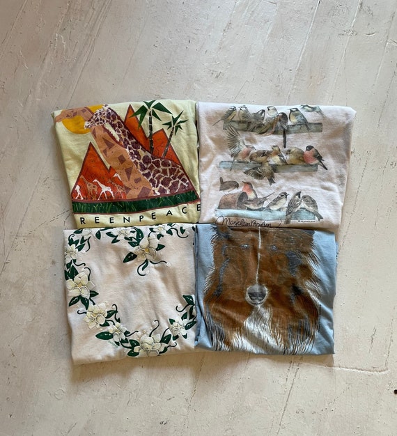 Vintage 1980s Wholesome Single Stitch Tee Bundle (