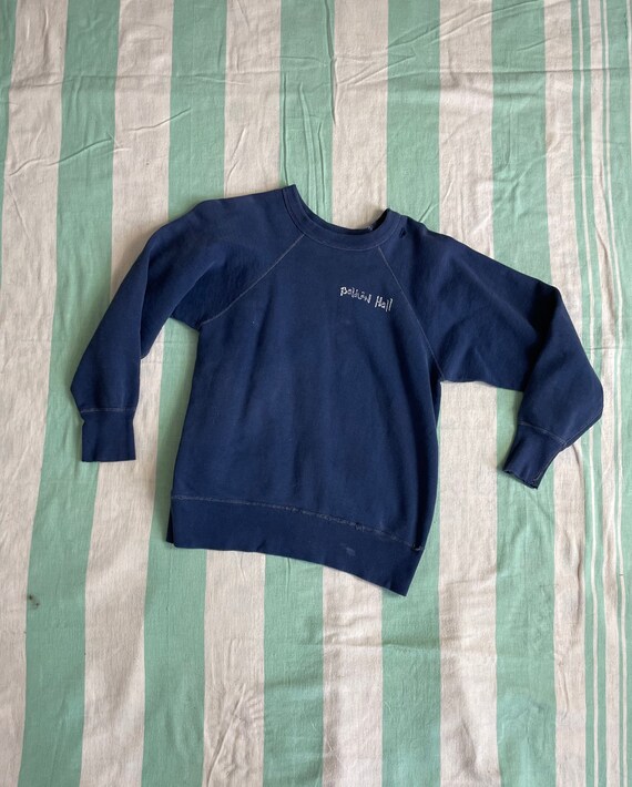 Vintage S/M 60s Raglan Navy Blue Crewneck Sweatshi