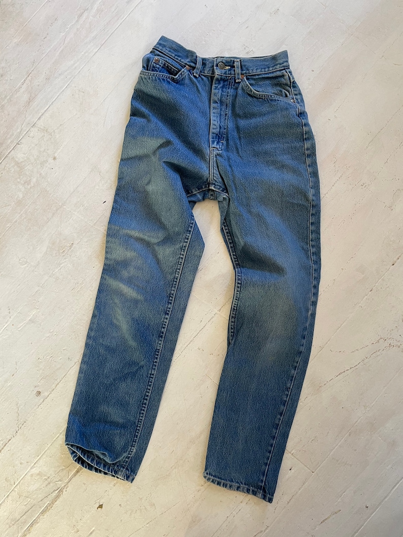 Vintage USA Made 1970s Lee High Rise Jeans Size 25x30 Talon 42 Zip