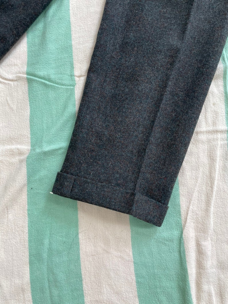 Vintage 1990s High Waisted Pleated \u201cTweeds\u201d Women\u2019s Trousers Size 10