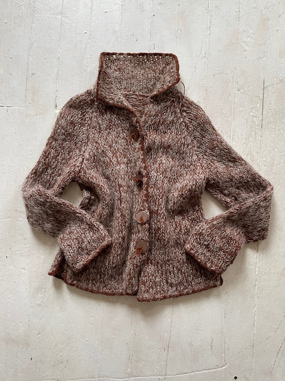 Vintage Mohair Hand Knit Very Soft Lightweight Kni