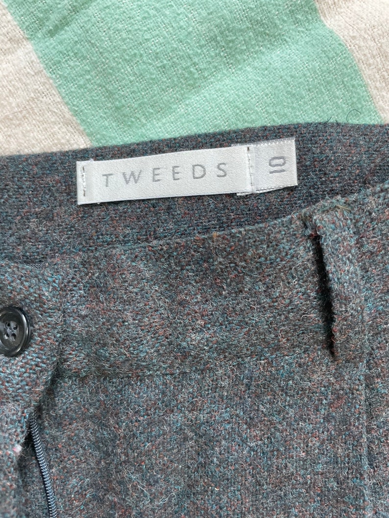 Vintage 1990s High Waisted Pleated \u201cTweeds\u201d Women\u2019s Trousers Size 10