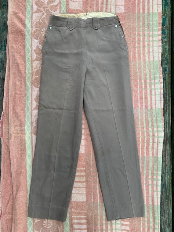 Vintage 1950s Gaberdine Rayon Western High Waisted