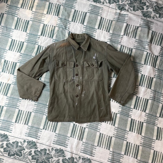 Vintage 1940s 50s / First Pattern Military Field Shirt / | Etsy