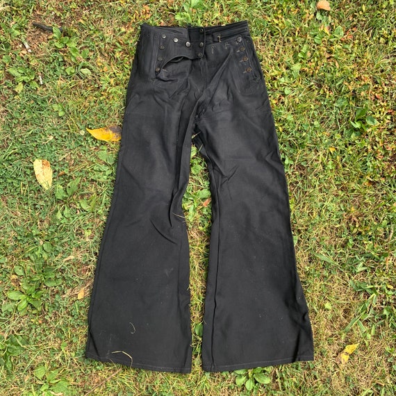 1940s Satin Lined Sailor Pants Size 30x32