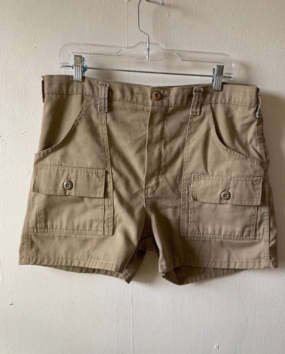 Vintage 60s Khaki Safari Shorts Talon 42 Zipper Size 34 - Etsy