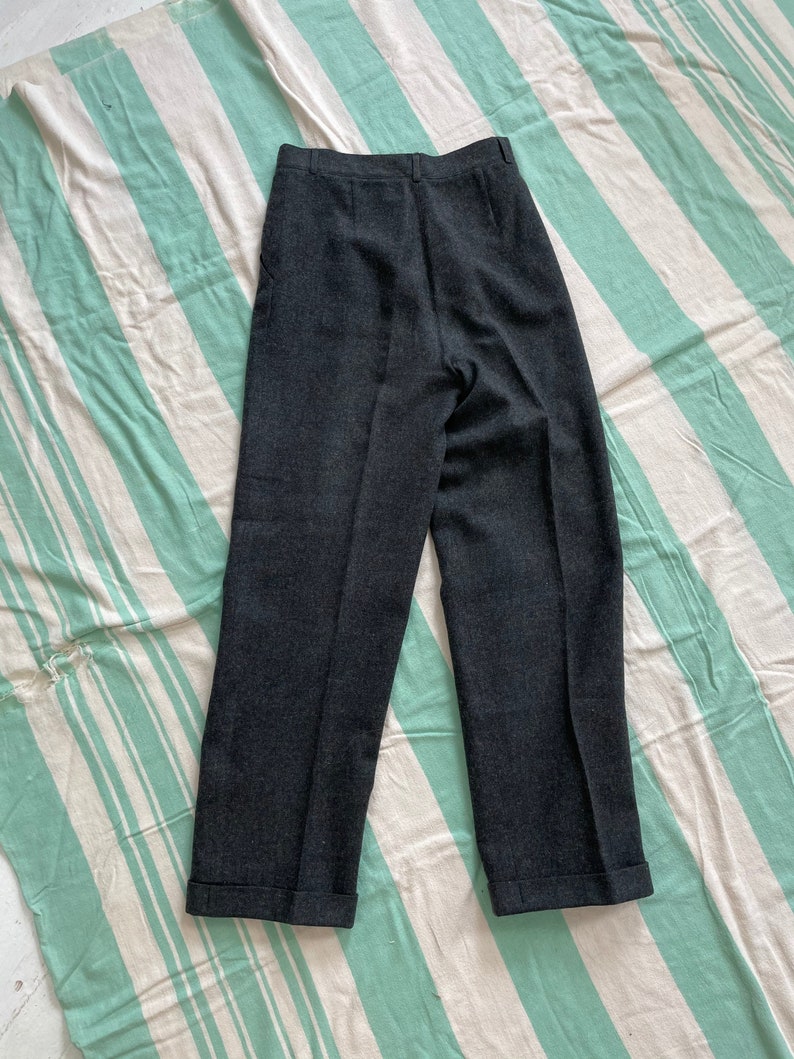 Vintage 1990s High Waisted Pleated \u201cTweeds\u201d Women\u2019s Trousers Size 10