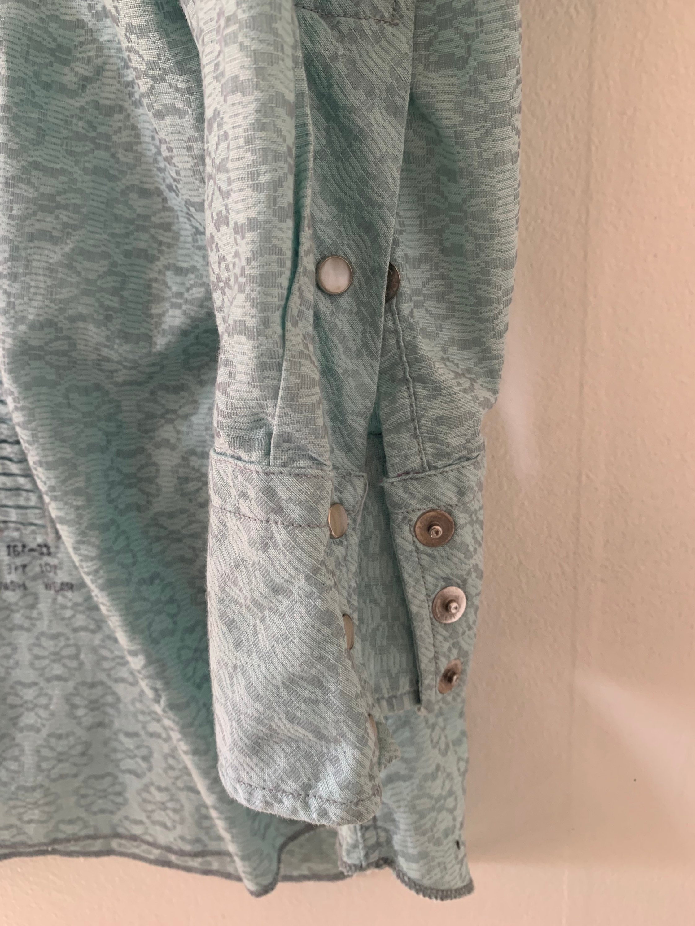 Vintage 1950s Western Rayon/ Jacquard Seafoam Trail Ridge | Etsy